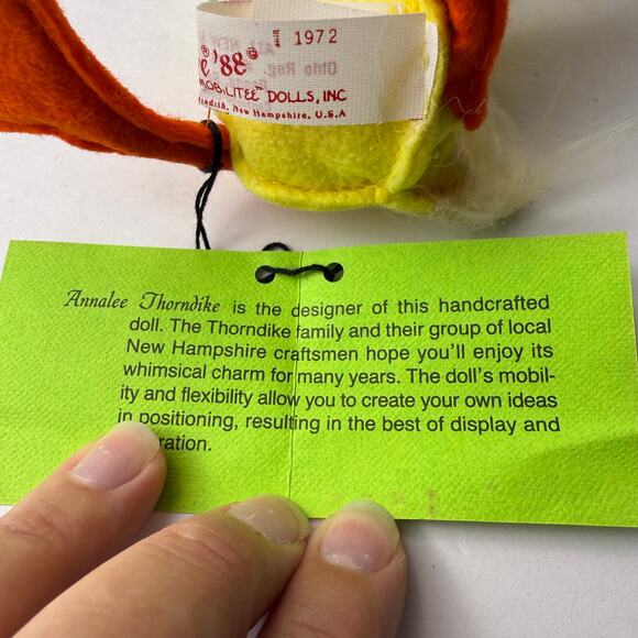 Vintage Annalee duckling 1988 Spring Girl duck - Picture 3 of 10